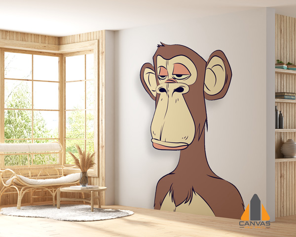 Ape with Bored Face Wall Art