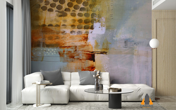 Canvas Oil Painting Wallpaper
