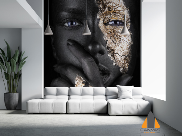 Gold Parched Face and Hand