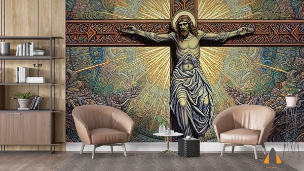 Illustration of Jesus Christ being crucified
