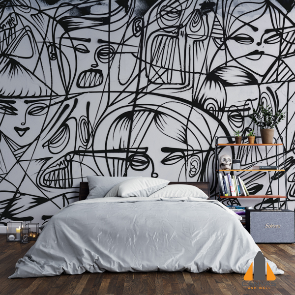 abstract face art
