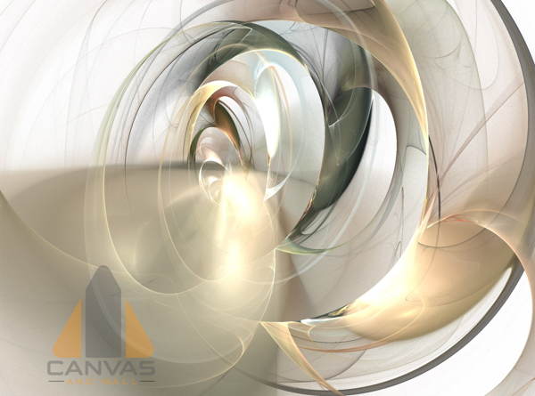 digital fractal on white background Full Image