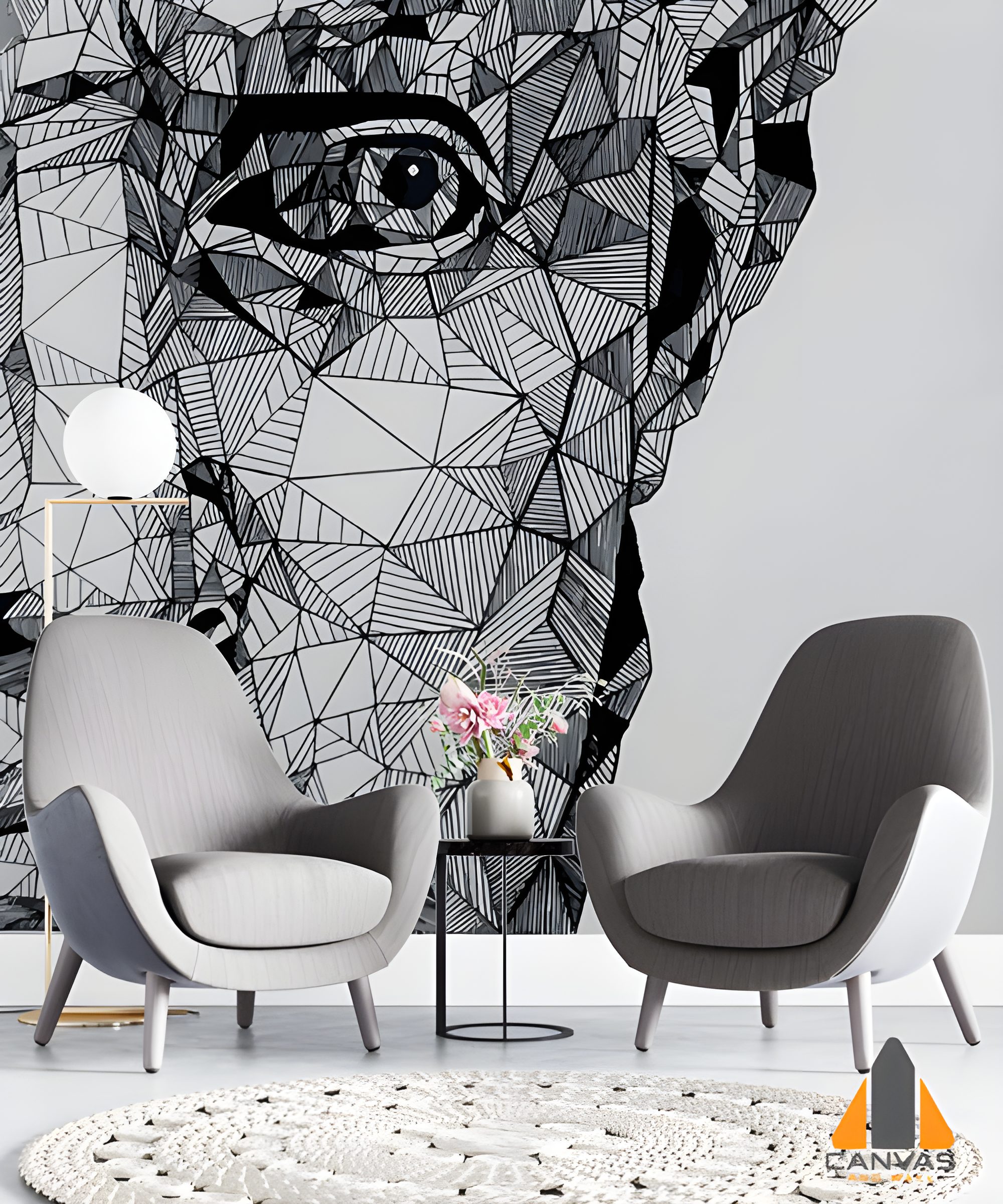 Geometric Man Wallpaper