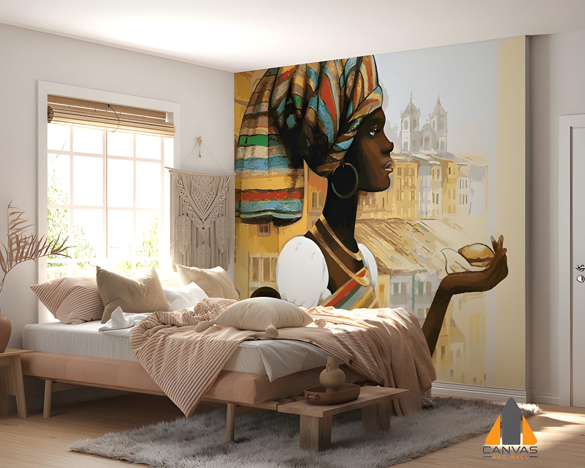 Girl in the Tropic Wallpaper