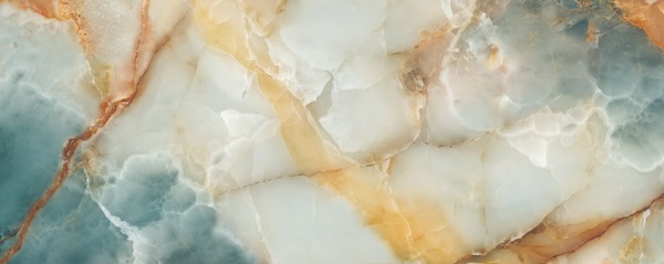 Close-up of a blue and orange marble-effect wallpaper design, perfect for a custom wallpaper project.
