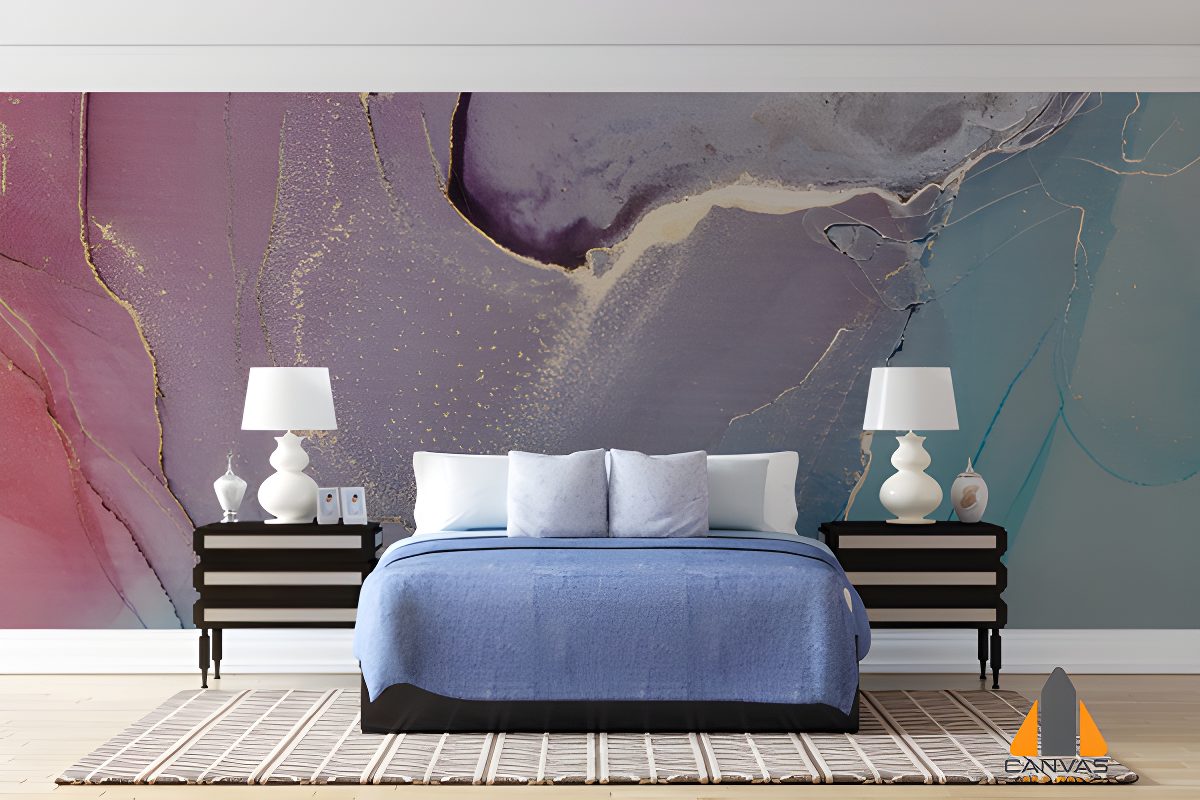 Abstract Acrylic Marble Texture Wallpaper